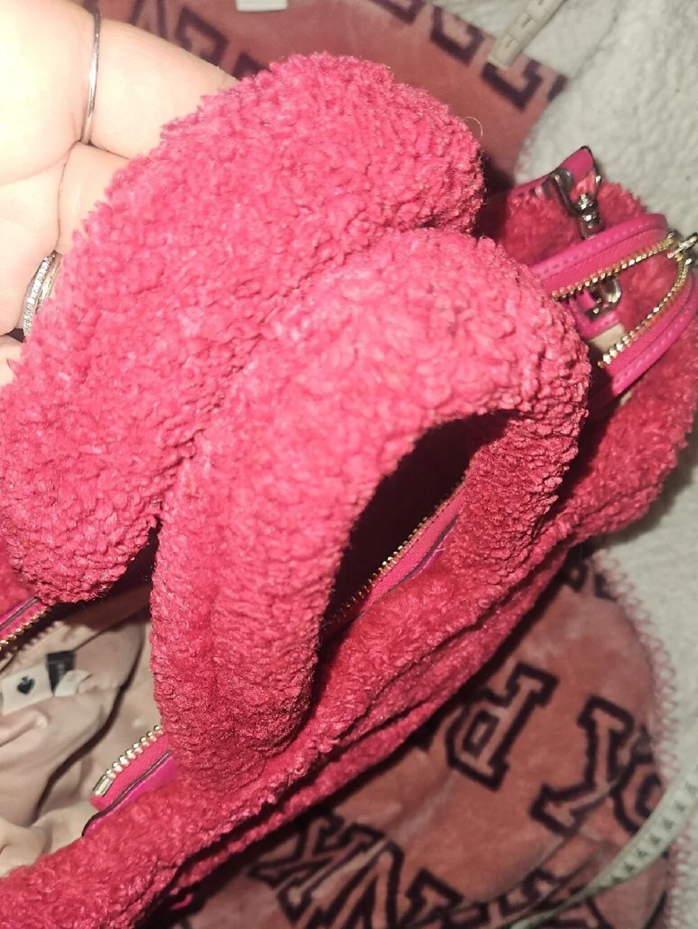 kate spade Pink Plush Teddy Tote